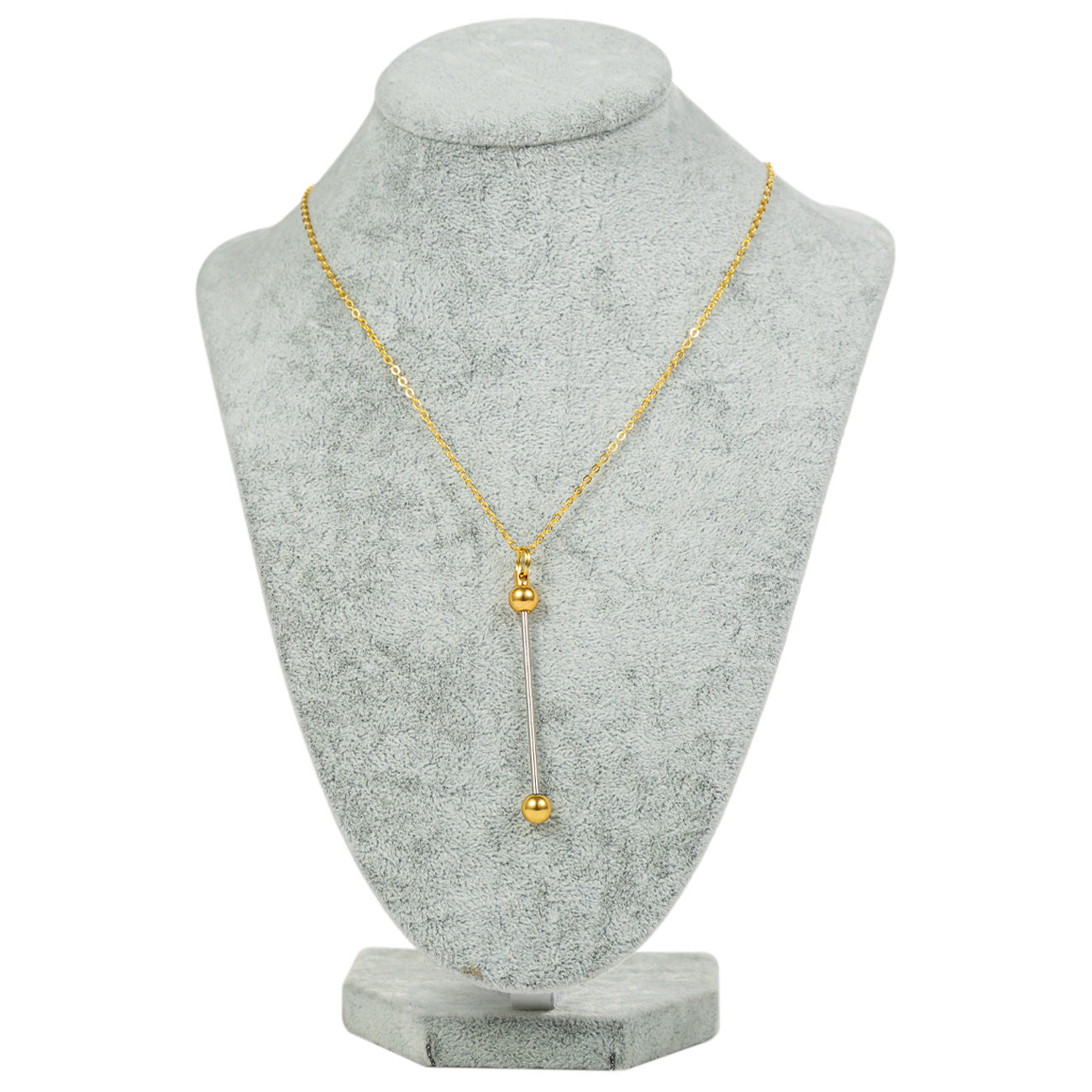 Beadable Metal Necklaces With Bars