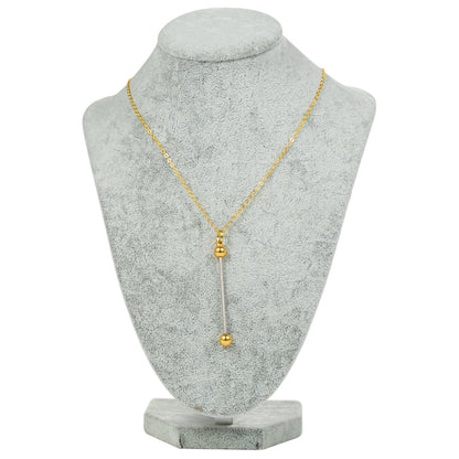Beadable Metal Necklaces With Bars