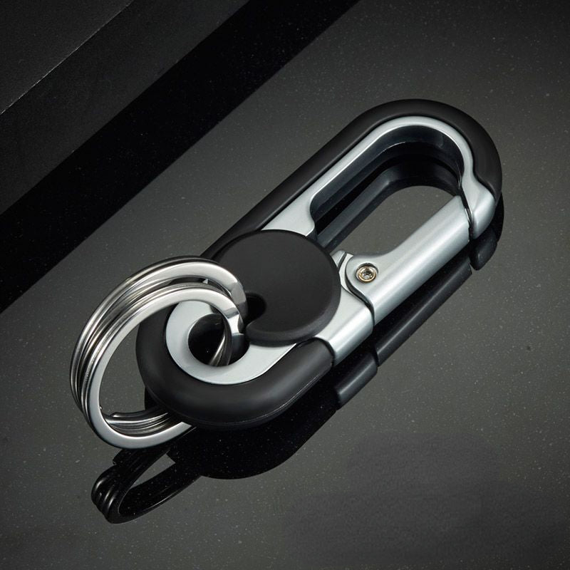 Metal Carabiner Keychain Zinc Alloy Vintage Style Black Blue Orange 6