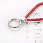 Diamond Wristlet Keychain Metal Flexible Loop Multiple Colors 2