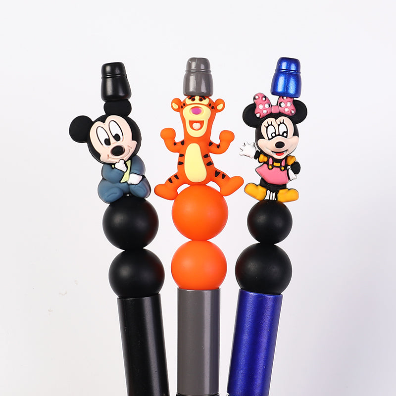 Silicone 3D Focal Beads Disney Mickey Minnie Tigger Detailed Character 20pcs 7
