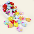 Silicone Focal Beads Macaron Colorful Shell Sparkle Accent 20pcs 4