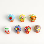 Dessert Theme Glass Cupcake Beads 15x13mm 5pcs 5