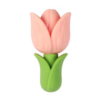 Silicone 3D Focal Beads Tulip Detailed Petals Vibrant Colors 20pcs 11