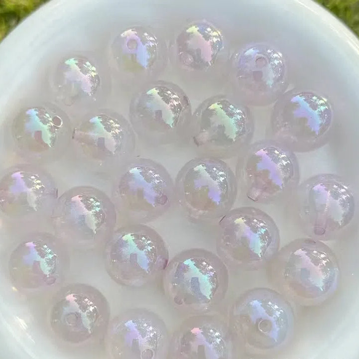 Glow In The Dark Bubblegum Beads 20mm Mermaid Color Pastel 10pcs 7