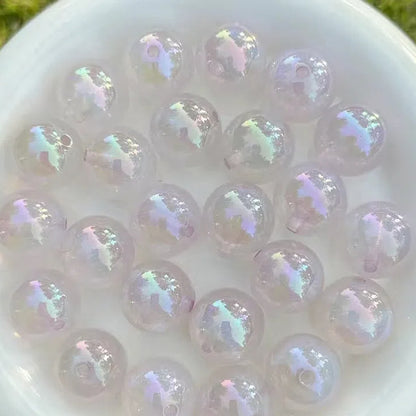 Glow In The Dark Bubblegum Beads 20mm Mermaid Color Pastel 10pcs 7