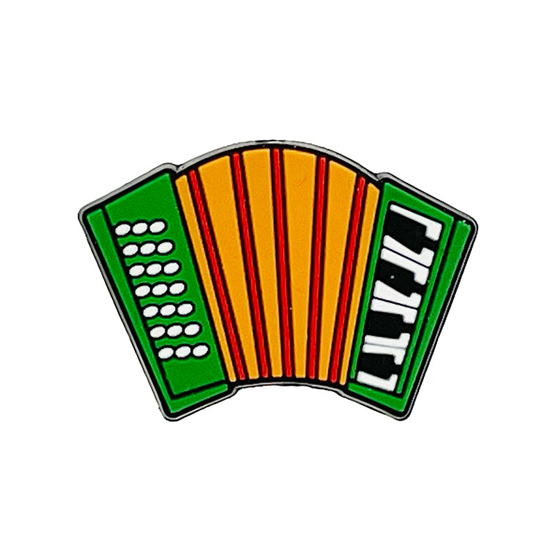 Silicone Focal Beads Accordion Vibrant Piano Keys Design 20pcs
