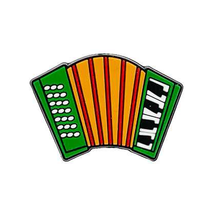 Silicone Focal Beads Accordion Vibrant Piano Keys Design 20pcs
