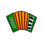 Silicone Focal Beads Accordion Vibrant Piano Keys Design 20pcs