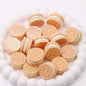 UV Plating Oreo Biscuit Resin Beads 12x23mm Glossy Multicolor 50pcs 9