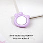 Cat Head Mirror Acrylic Beads 28x32mm Round Flat 10pcs 5