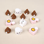 Silicone 3D Focal Beads Tissue Poop Smiling Face Detail 2