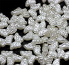 Pearl Butterfly Acrylic Beads 15mm Imitation Creamy White 100pcs 2