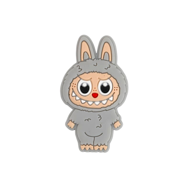Silicone Focal Beads Bunny Characters Standing Upright 20pcs 5
