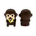 Silicone 3D Focal Beads Monkey Eating Banana Holding Fruit