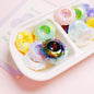 Candy Frisbee Acrylic Beads 30mm Glossy Pastel Rainbow 10pcs 11