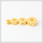 Brass Twill Patterned Spacer Beads 3-6mm 100pcs 2