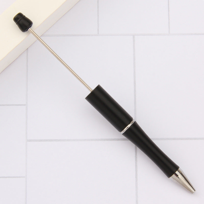 Beadable Pens Wholesale, Matte Plastic Ballpoint Ink Colorful Barrel, 11.5mm x 145mm