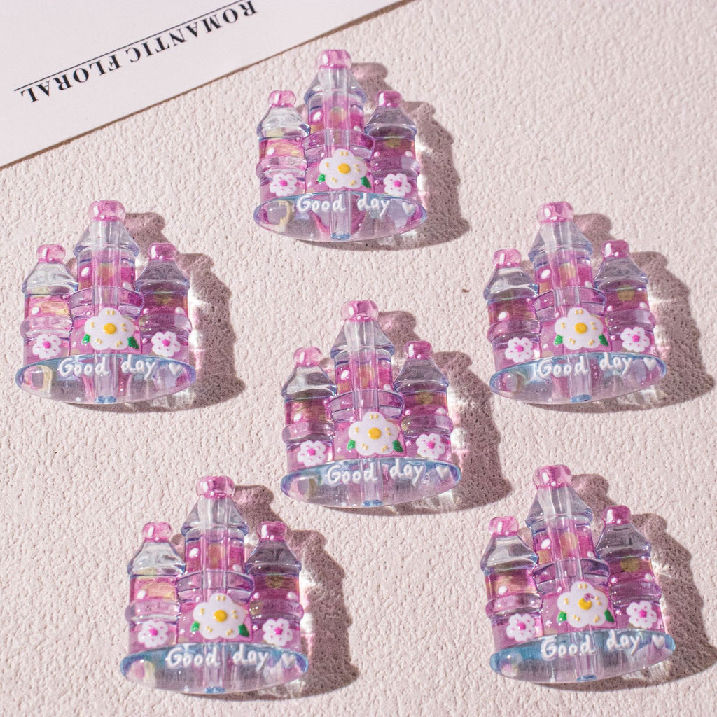 Fantasy Castle Resin Beads 24mm for Jewelry Making 20pcs 2
