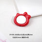 Cat Head Mirror Acrylic Beads 28x32mm Round Flat 10pcs 8