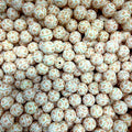 15mm Silicone Beads Printed Grids Design 50pcs 3