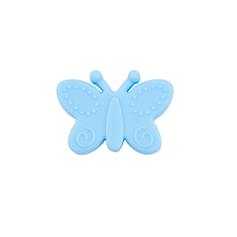 Silicone Focal Beads Butterfly Embossed Wings 20pcs 19