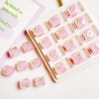 Transparent Fruit Square Acrylic Beads 14mm Colorful 10pcs 6