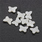 Pearl Butterfly and Star Acrylic Beads 11-15mm Imitation Pearl 100pcs