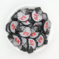 NFL Teams Helmet Silicone Focal Beads Printed Designs 20pcs - Tampa Bay Buccaneers