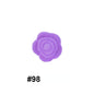 Double-Sided Flower Silicone Beads Multi Color Solid 50pcs 38
