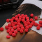 Opaque Bubblegum Beads 20mm Imitation Pearl Waxberry Textured 200pcs 10
