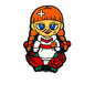 Silicone Focal Beads Halloween Annabelle Fiery Orange Braids Red Roses 20pcs