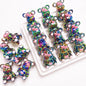 Glow Light In the Dark Little Bear Acrylic Beads 22x32mm 5pcs 10