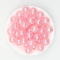 Crackle Acrylic Round Beads 16mm 20mm Assorted Candy Colors 20pcs - Pink / 16MM
