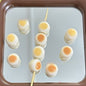 Steamed Bun Acrylic Beads 14mm Glossy Mixed Cream Coffee 20pcs