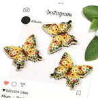 Floral Butterfly and Elephant Acrylic Beads 20pcs Colorful 3