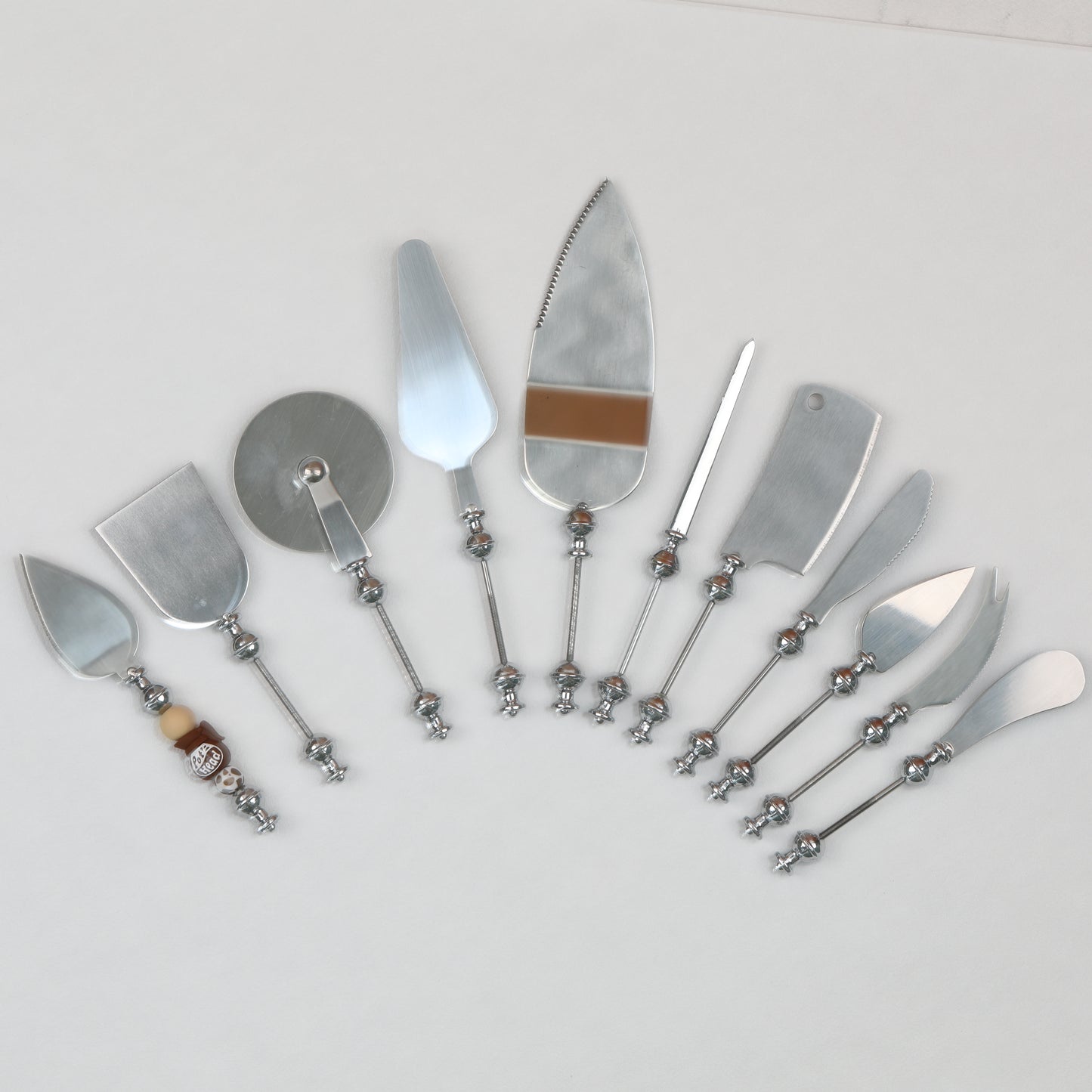 Beadable Pizza Spatula Bread Butter Cutter Stainless Steel Multi Tool