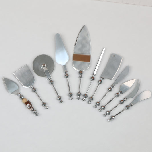 Beadable Pizza Spatula Bread Butter Cutter Stainless Steel Multi Tool