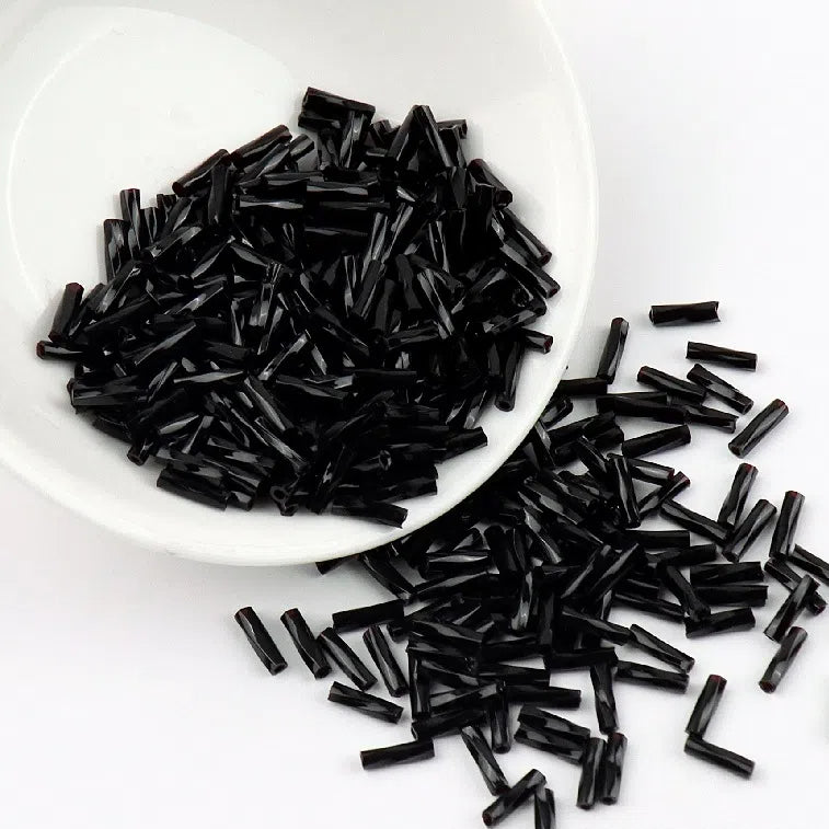 Plating Metallic Color Twisted Bugle Glass Beads 6mm 2500pcs 14