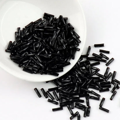 Plating Metallic Color Twisted Bugle Glass Beads 6mm 2500pcs 14