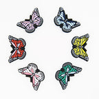 Silicone Focal Beads Butterfly Colorful Vibrant Design 20pcs