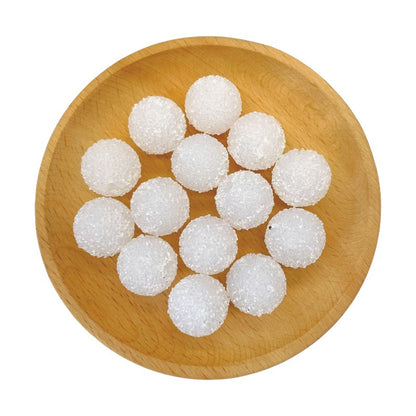 Sugar Acrylic Bubblegum Beads 20mm Frosted Texture Mixed Colors 50pcs 3