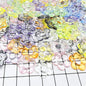 Transparent Hollow Flower Acrylic Beads 19mm Colorful 40pcs 12