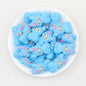 10 Color Cute Alpaca Silicone Focal Beads 20pcs 7