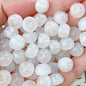 Glitter Powder Apple Resin Beads 8mm Sparkling Colors 30pcs 5