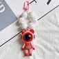 Acrylic Spaceman Beaded Keychain Colorful Astronaut Charm 8