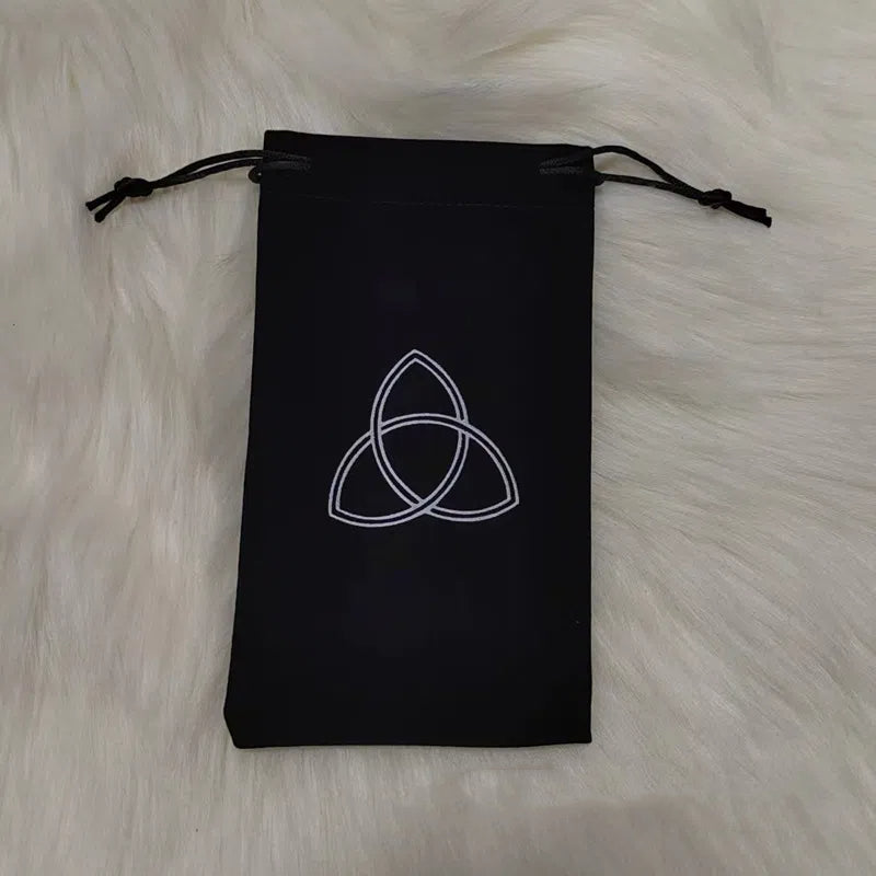 Tarot Card Velvet Drawstring Bags Celestial Esoteric Design 5pcs 18x11.5cm 15