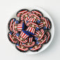 US Independence Day Gentleman Hat Silicone Focal Beads 20pcs