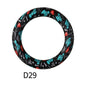 65mm Printed Silicone Beads Round Rings Floral Animal Spots Prints 35