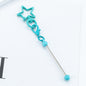 Beadable Metal Keychains Star-shaped